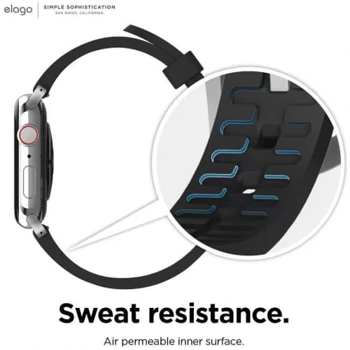 Ремешок Elago для Apple Watch 38/40/41mm Sport Rubber, черный