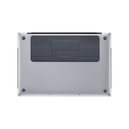 Подставка из веганской кожи на клейкой основе MOFT Laptop Stand Mini для MacBook, серый